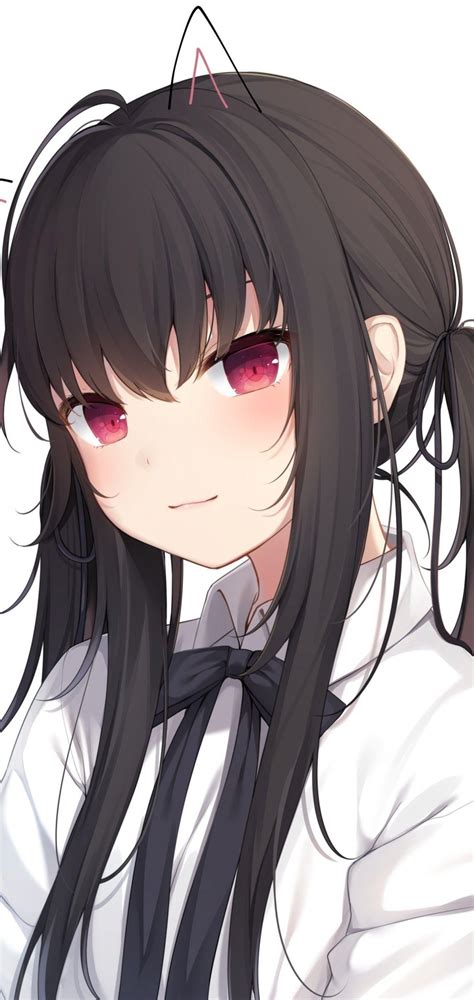 anime girl black hair